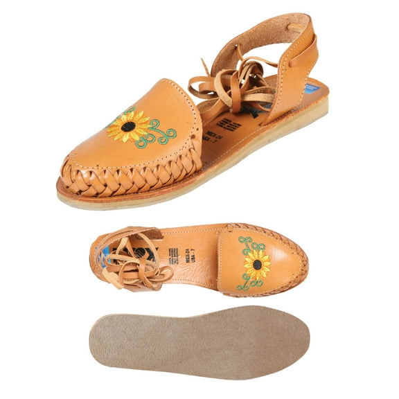 Mexican Artisanal Sandals Leather Tan 603920