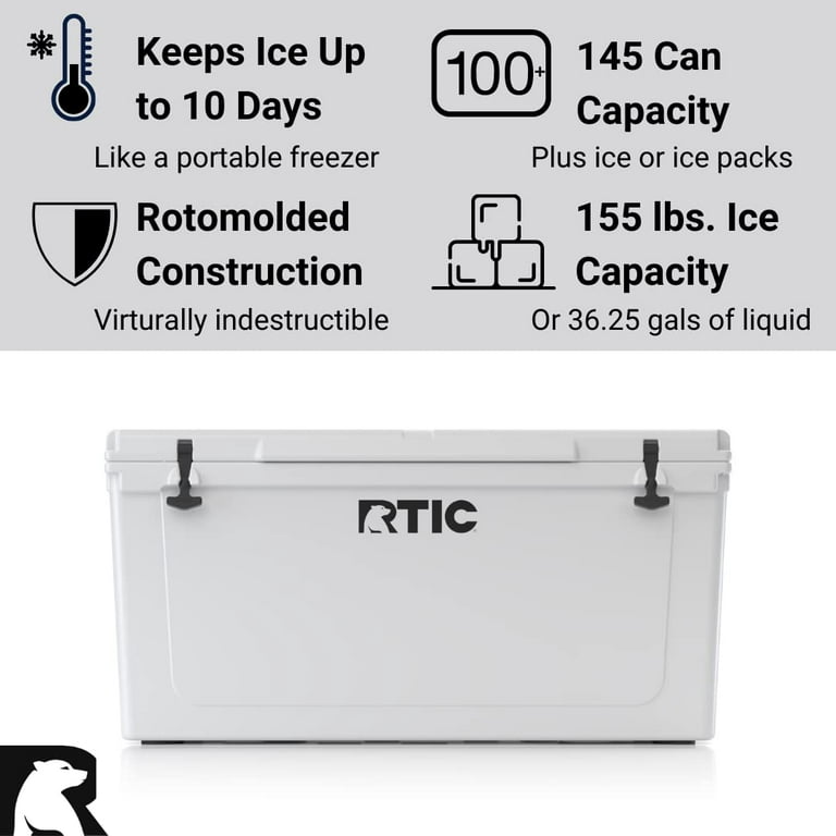 RTIC 145 QT Hard Sided Cooler, Tan