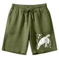 thumbnail image 3 of XINPING Men's Shorts Casual Tropical Print Quick-Dry Pool Swimming Trunks with Pockets Stretch Fabric Mens Summer Clothes, 3 of 5