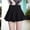 Black, variant on Women's Chiffon Solid Color Skirt Pleated Mini Skirt Cute Womens Skirts Knee Length Scrub Skirts Ballet Skirt Women Shorts to Wear under Skirts Mini Skirt Half Skirt Wrap Skirts for Women Double Split
