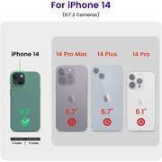 for iPhone 14 Case, Silicone Shockproof Slim Thin Phone Case for iPhone 14 6.1 inch (Calke Green)