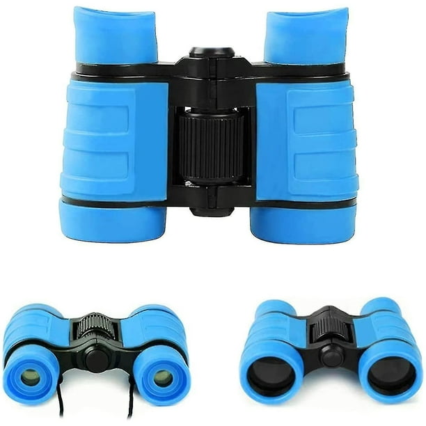 Binoculares HUOGUO para niños con aumento de 4x30, azul
