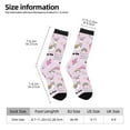 thumbnail image 6 of Uemuo No Drama Llama Pattern Women's Crew Socks, Soft Durable Breathable Moisture-Wicking with Odor Control Cotton socks, 6 of 9