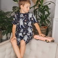 thumbnail image 4 of Balery Sloths Dancing Conjunto de Pijama Infantil de Manga Corta con Estampado – Ropa de Dormir de Algodón Suave-Small, 4 of 6