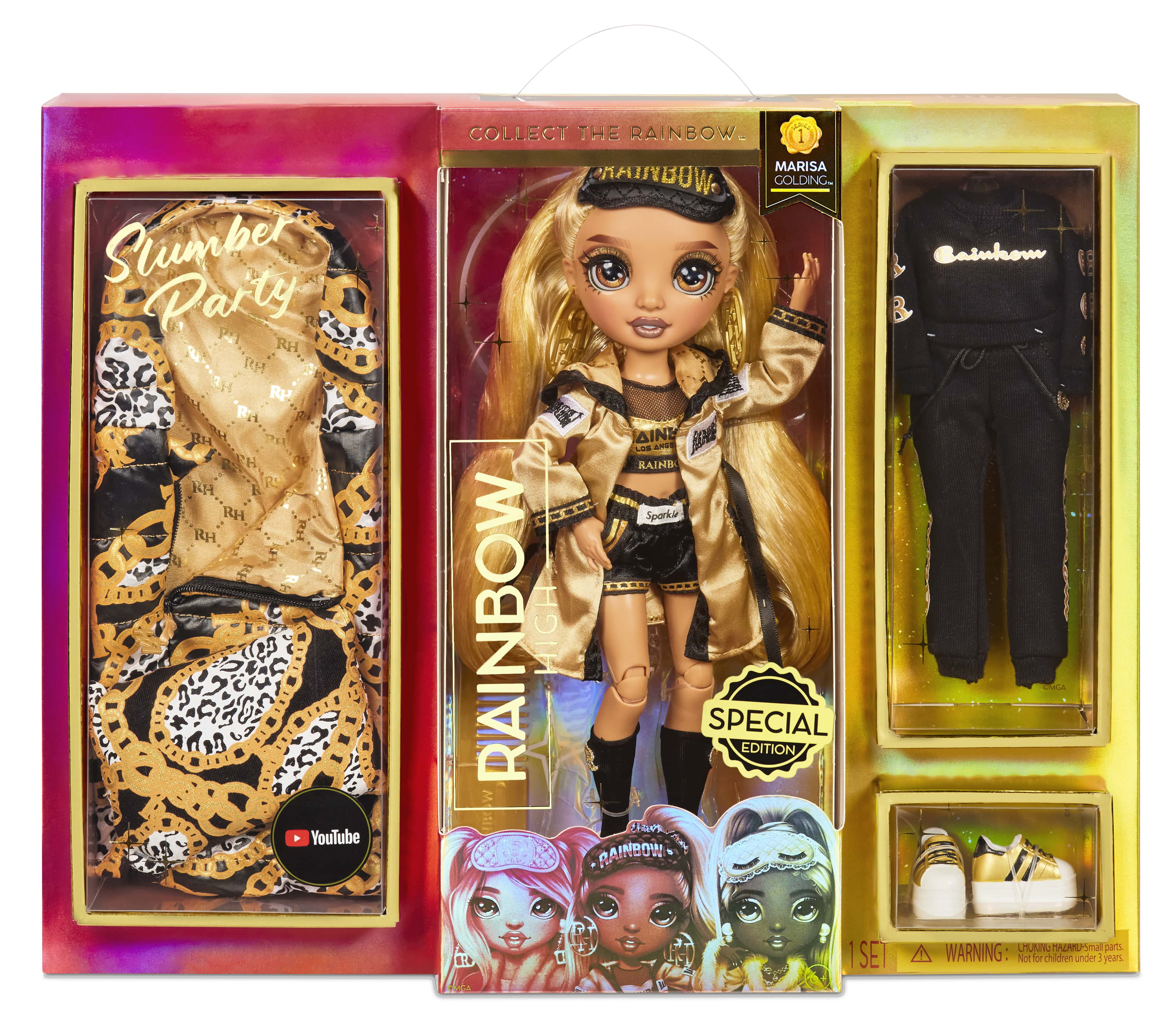 Cute Ball Jointed Doll Golden Hair 6" With 8 Set Clothes Kids Birthday Gifts