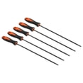 thumbnail image 1 of Unique Bargains Chainsaw Chain Sharpening File 5/32 Inch (4.0 mm) Round Chain Saw Sharpener File Black Red 5 Pack, 1 of 6
