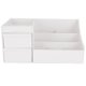 thumbnail image 1 of Trousse de maquillage professionnelle, boîte de rangement pour cosmétiques, organiseur de bureau avec tiroir, blanc, 1 of 4