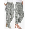 thumbnail image 2 of Woman Within Plus Size Convertible 2-in-1 Cargo Pant & Capri Elastic Waist, 2 of 6