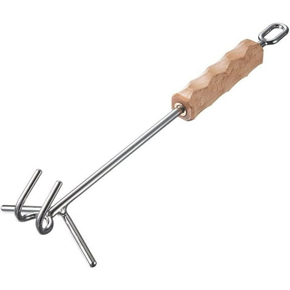 Stainless Steel Oven Lid Lifter with Double Hook