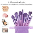thumbnail image 3 of Set de brochas de maquillaje Koccido, kit de maquillaje de 22 piezas con bolsa (morado), 3 of 7