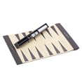 thumbnail image 5 of Multiple Game Rolls Up PU Leather Backgammon Game Mat Backgammon Chess Set In 3 Colorful Color For Indoor Outdoor Fun, 5 of 8