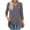 Gray, variant on Aobny Womens Dress Shirts Green Long Shirt Tunic Blouses & Tops 3/4 Sleeve Pullover V-Neck Tshirts for Women,L