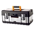 thumbnail image 3 of Caja de Herramientas, Estuche Organizador de Herramientas, Gran Espacio, Almacenamiento de Herramientas Manuales, Multiusos con Asa, Contenedor, Caja 17 pulgadas, 3 of 8
