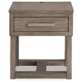 thumbnail image 4 of Signature Design by Ashley Loyaska End Table with USB Charging, Brown, 4 of 7