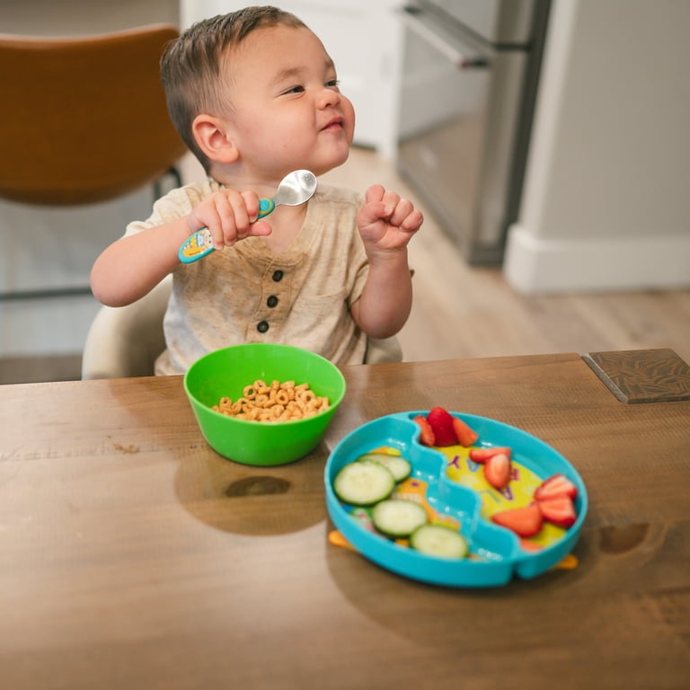 CoComelon 3-Piece Mealtime Set with Divided Suction Plate, Bowl