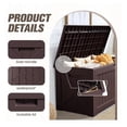 thumbnail image 2 of SONGMY 120 Gallon Resin Deck Box, Large Outdoor Storage Box Waterproof & Lockable for Garden, Patio, Pools (Deep Brown), 2 of 7