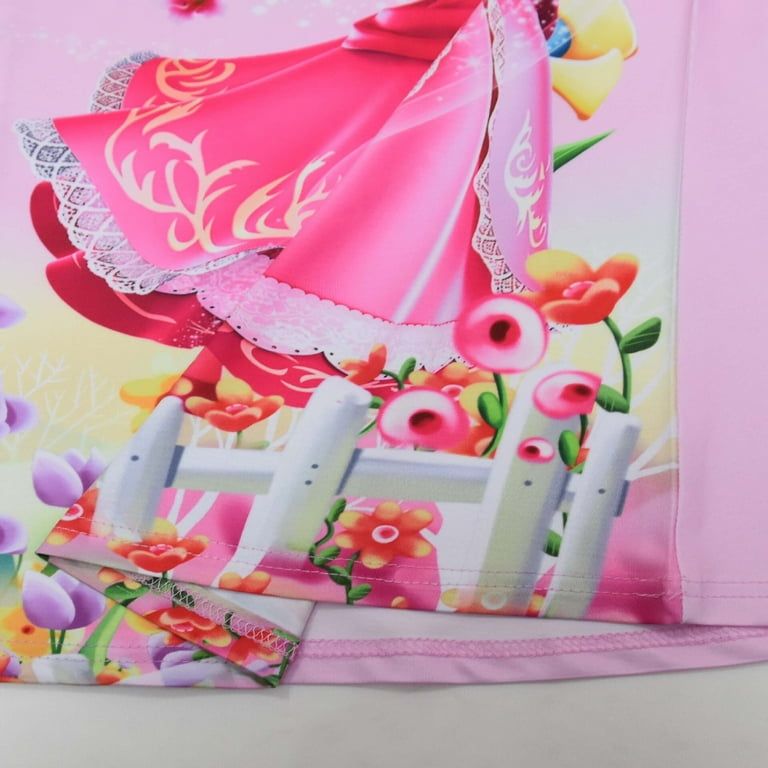 princess peach pajama dress Toddler Girl Fantasy Nightgown, Sizes 2T-5T