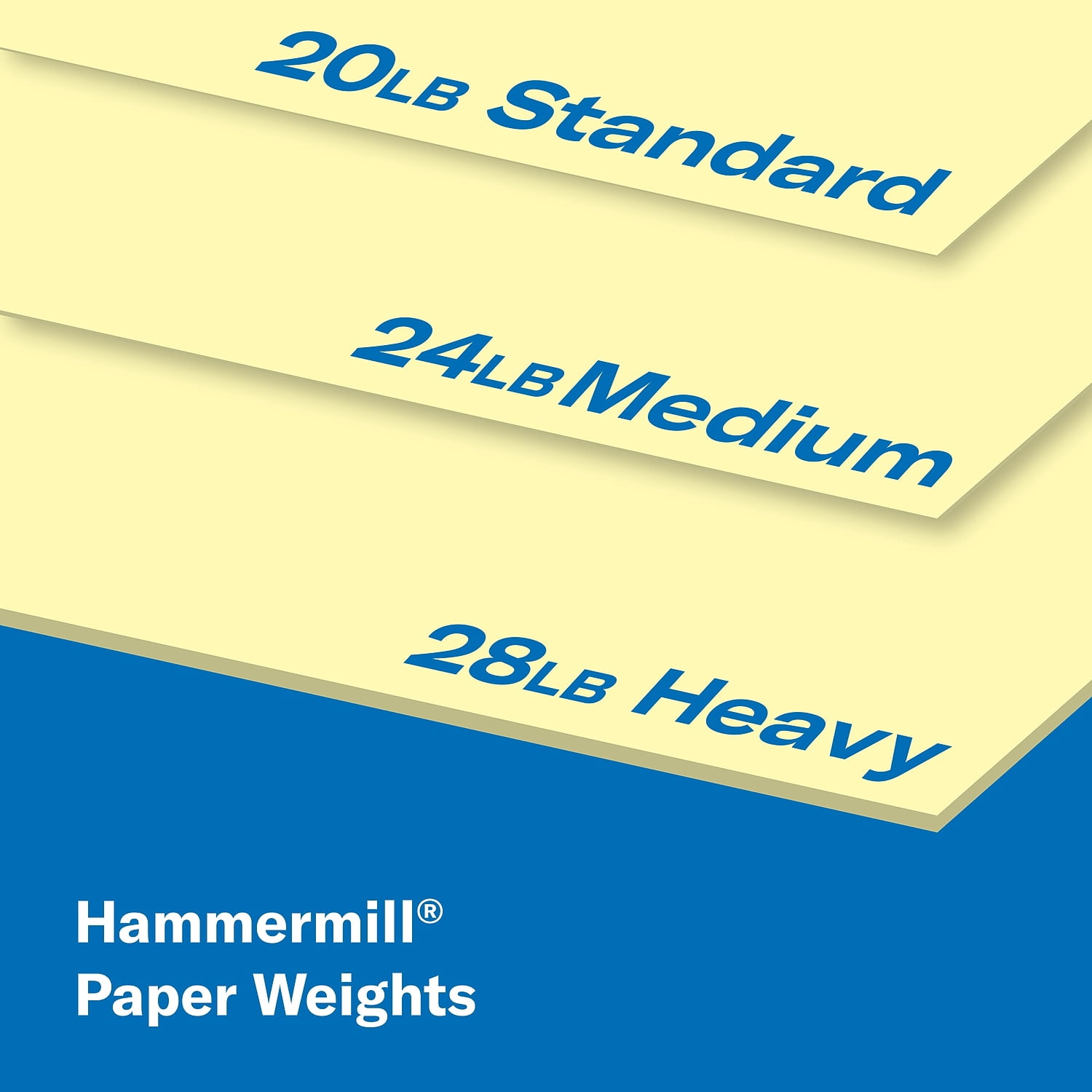 Hammermill 11" x 17" Colored Copy Paper 20 lbs. Canary 500 Sheets/Ream 5/Reams (103382CT)
