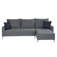 thumbnail image 1 of Love Chaise Derecho Oviedo Gris, 1 of 8