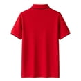 thumbnail image 3 of Dagugfen Summer Shirts for Men Work Shirts Short Sleeve Button Lapel V Neck Lightweight Casual Tee Tops, 3 of 3