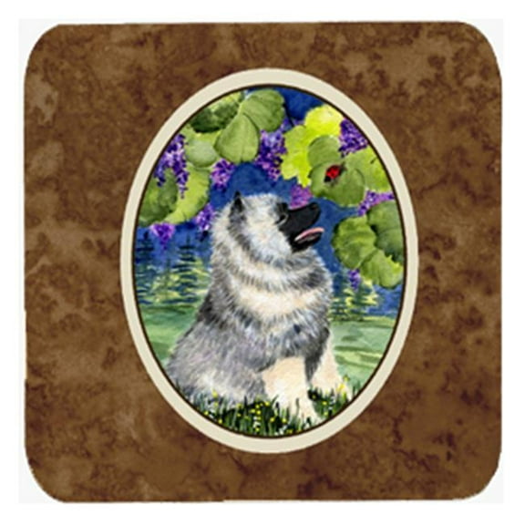 Keeshond Foam Coasters - Set Of 4