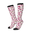 thumbnail image 2 of Daiia Sports Socks Lilies Flowers Printed Novelty Crew Socks for Men Women Knee High Socks Cotton Socks Soft & Breathable Support Unisex Socks, 2 of 9
