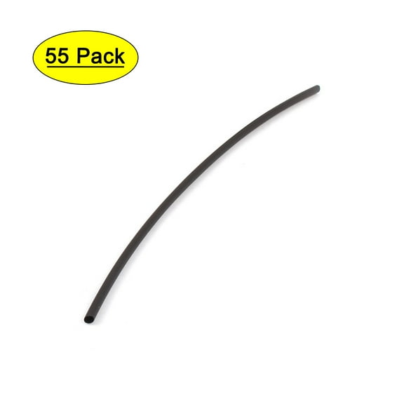 55Pcs 2:1 Heat Shrink Tube Wire Wrap Assortment Tubing Sleeve Kit 1mm-5mm 5 Size