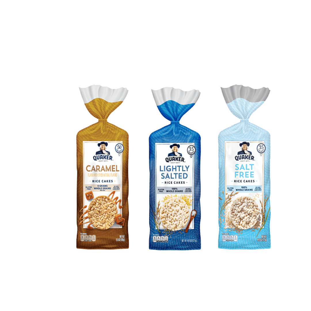 Quaker Large Rice Cakes, MFF30 Gluten Free, 3 Flavor Variety Pack