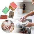 thumbnail image 2 of JJBV Kitchen Cleaning Sponges Natural Pulp Cellulose Sponge With Scouring Pad Color Non Scratch Dishwashing Sponge For Pans Countertop, 2 of 8