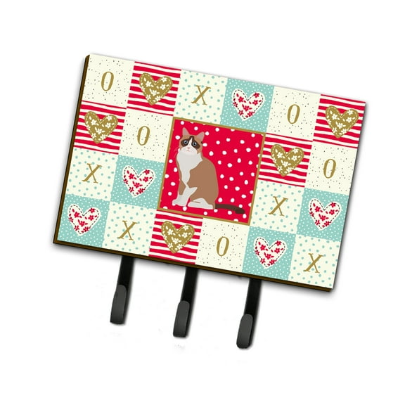 Snowshoe #2 Cat Love Leash or Key Holder