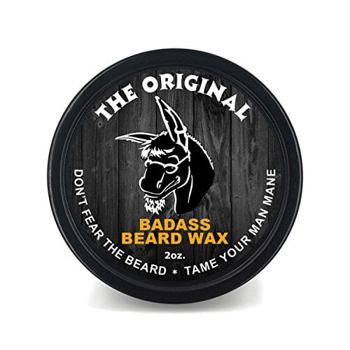 Badass Beard Care Beard Wax For Men - The Original Scent, 2 oz - Softens Beard  Hair, Leaves Your Beard Looking and Feeling More Dense 