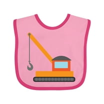 Inktastic Kids Construction Crane Boys or Girls Baby Bib