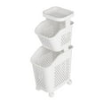 thumbnail image 1 of Cesta para la colada BLESIY con ruedas 2 capas, 1 of 8