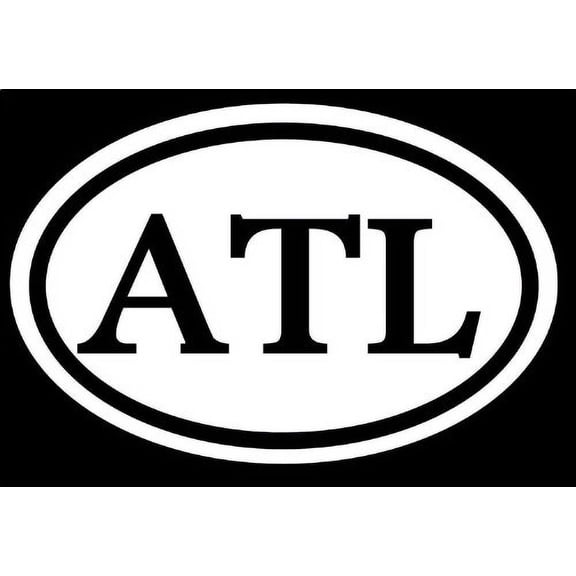 ATL 6" STICKER ATLANTA RAP DIRTY SOUTH JDM SOUTHERN GEORGIA USA BULLDOG FALCONS *C181*