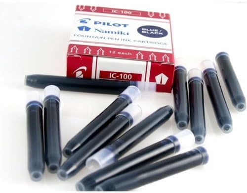 RTHG-Pilot Namiki IC100 Fountain Pen Ink Cartridge Black, Blue, Blue/Black (69100-69101 69102)