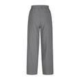 thumbnail image 5 of Mlzmgr Wide Leg Pants for Women Drawstring High Waisted Loose Comfy Cropped Pants Solid Color, 5 of 6