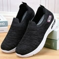 thumbnail image 3 of LYU Women's One-Step Sneakers, Women's Breathable Sneakers, Soft Sole, Comfortable, Black, Size 6, 3 of 6