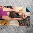 thumbnail image 5 of Peony Gym Towel with Storage Bag, 72.8"x26.8", Suitable for Yoga, Pilates, Fitness, etc., 5 of 6