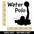 thumbnail image 2 of Water Polo Player in Water Fun Text Square Rubber Stamp Stamping Scrapbooking Crafting - Small 1.25in, 2 of 7