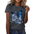 thumbnail image 1 of T-shirt Mode Femme Imprimé Col Rond Manches Courtes Décontracté pour Confort Athlétique et Usage Quotidien, 1 of 5