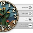 thumbnail image 2 of Wall Clock Decorative - Western Cactus Scene Print 2D Vintage Wall Clocks Battery Operated Silent Non-Ticking for Bedroom, Living Room, Kitchen, Office, Classroom, 10 Inch, 2 of 7