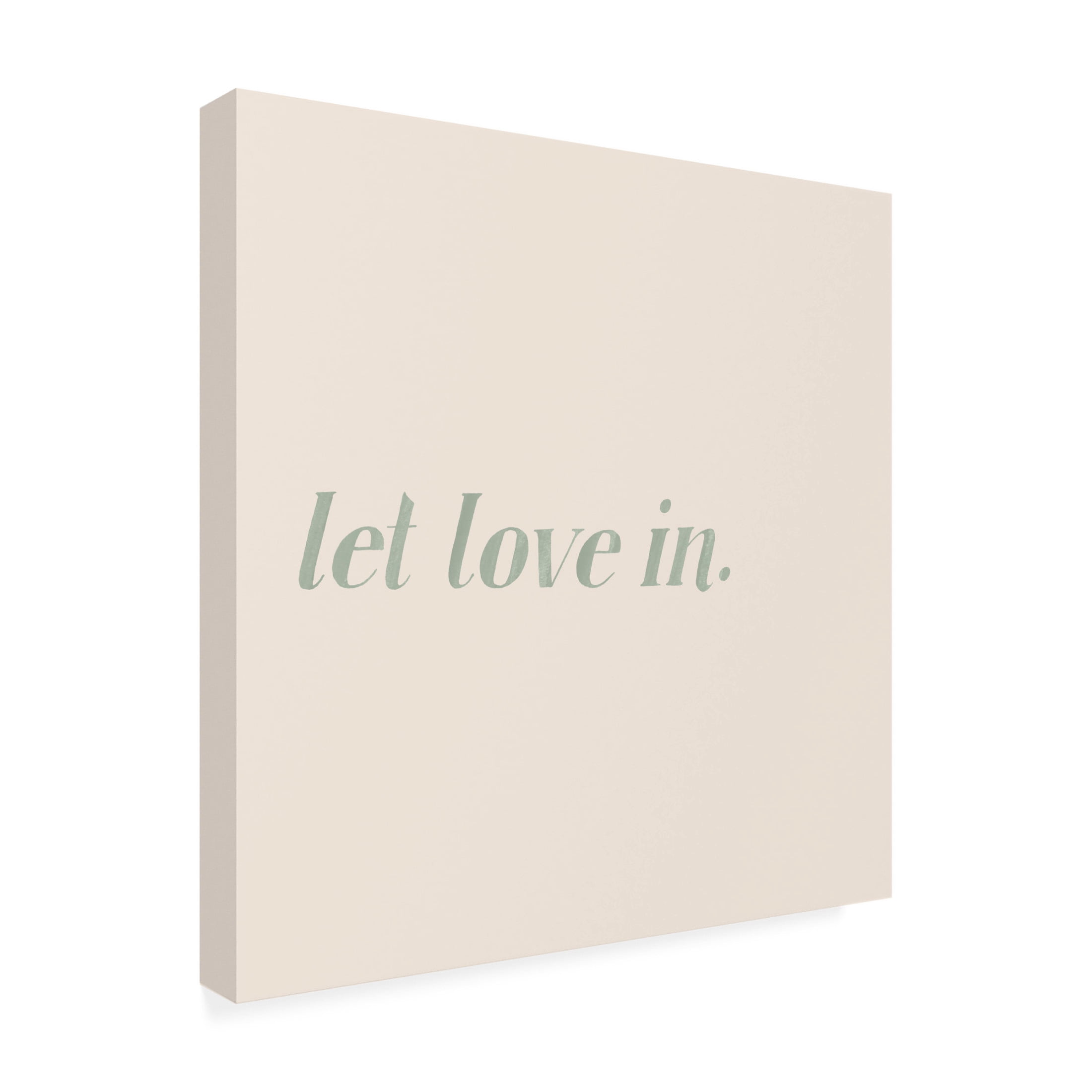 Canvas Wall Art - Grace Popp 'Block Letter Affirmations I' Wall Art for Living Room, Bedroom, or Office Décor by Trademark Fine Art - 24 x 24 Inches