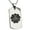 Silver, variant on Stainless Steel Sakai Samurai Crest Engraved Dog Tag Pendant Necklace