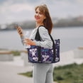 thumbnail image 5 of Travel Duffle Bag Blue Purple Branches Gray Koala Travel Tote Bags Carry on Luggage Waterproof Weekender Bags with Top Handle Adjustable Shoulde Strap for Travel Gym, 5 of 5