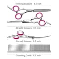 thumbnail image 6 of Hennt 4-Piece Pet Grooming Scissors Set, Stainless Steel Kit with Safety Tips for Dogs & Cats, 2 Colors, 6 of 7