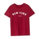 thumbnail image 4 of Camiseta de verano para mujer, camisetas ligeras de verano para vacaciones, regalo para caminar para mujer Rojo, 4 of 7