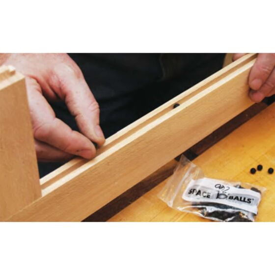 Rok Hardware Pack of 1000 Rubber Space Balls Raised Panel Cabinet Door Spacers for 1/4" Groove