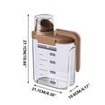 thumbnail image 2 of Home Savings and Storage Items Clearance!Pcksrro Sealed Jar Kitchen Grain and Miscellaneous Grain Jar Insect Proof -proof Sealed Jar Transparent Fresh-keeping Box Miscellaneous Grain, 2 of 3