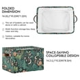 thumbnail image 2 of Yayeee 2 Pack Canvas Storage Basket with Handles for Shelves Fabric Bins Closet Organizer, Green Vibrant Forest Pattern, 2 of 8