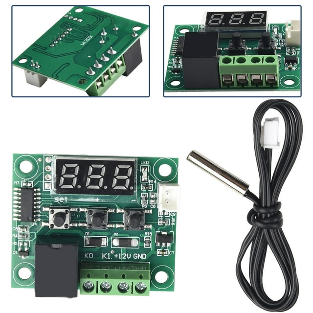 Lefu -50-110°C W1209 12V Module de Contrôle de Température de Capteur de Thermostat Numérique